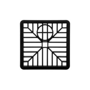 6x6" Black Plastic Drain Grid