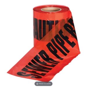 Underground Warning Tape - Sewer Pipe (Non-Detectable) 365M
