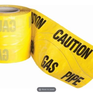 Underground Warning Tape - Gas (Detectable) 100M
