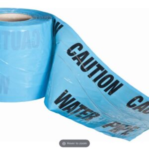 Underground Warning Tape - Water Pipe (Detectable) 100M