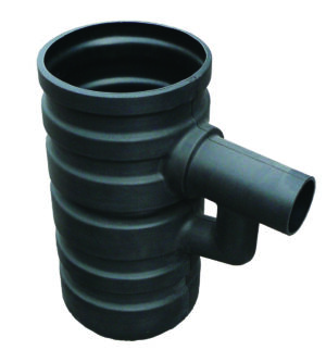 Yard Gully 300mm x 600mm (Black with 110mm Outlet)