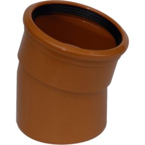 110mm x 15 Degree Bend (Single Socket) for Drainage Systems
