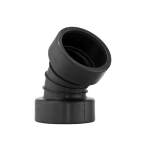 Twinwall Bend Double Socket 225mm x 45 Degrees