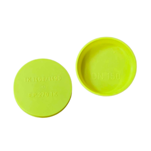 Twinwall End Cap 150mm (Yellow)