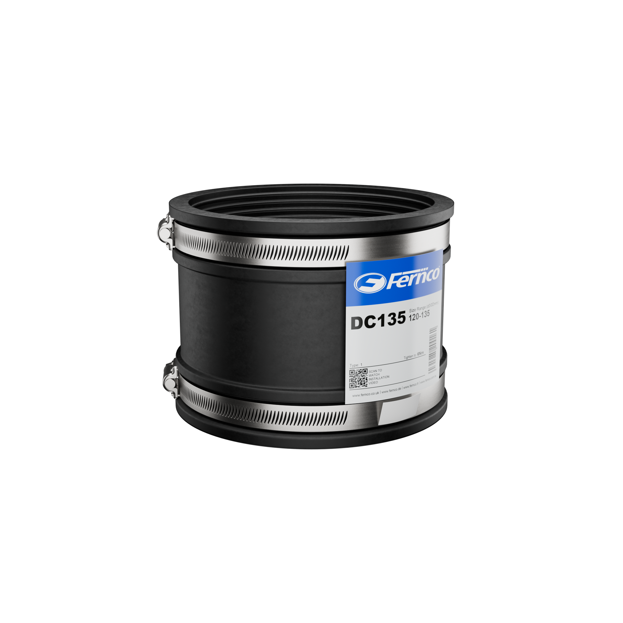 Flexible Drain Coupling (120mm–135mm) - Image 2