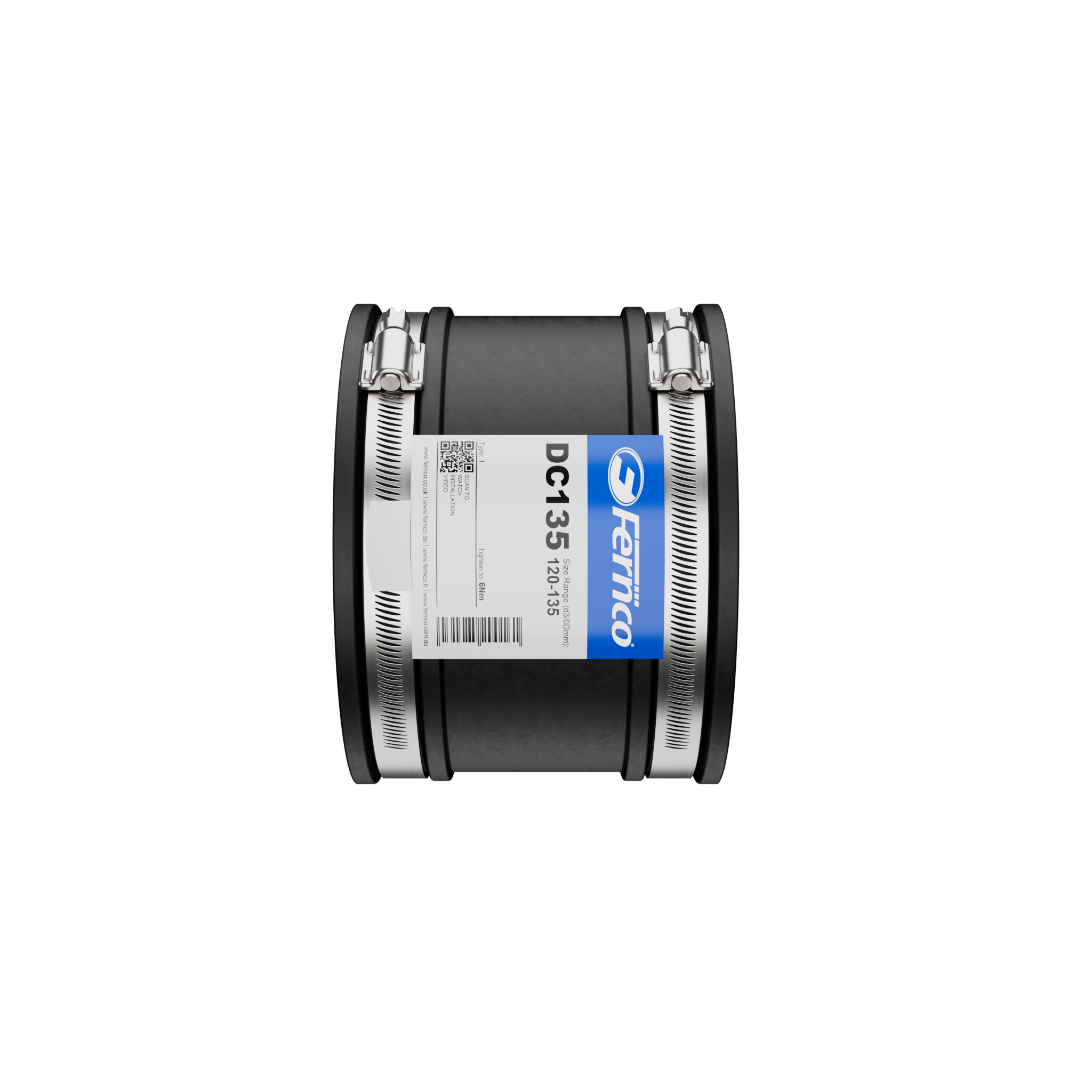 Flexible Drain Coupling (120mm–135mm) - Image 3